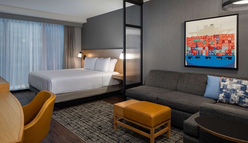 Accessible, King Bed with Roll-In Shower