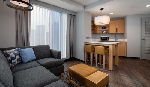 Accessible One Bedroom Suite, King Bed (Plus Sofa Bed) with Roll-In Shower