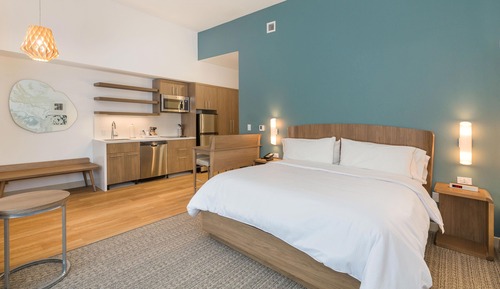 Studio, 1 King Bed with Sofa bed (Hearing Accessible)