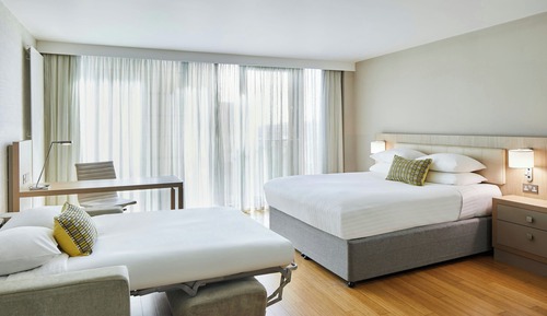 Studio, 1 Queen Bed with Sofa bed