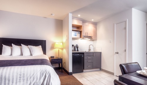 Studio, 1 Queen Bed with Sofa bed