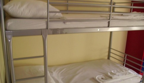 One Bed in a Coed Dorm Room with Shared Bathroom 4 beds