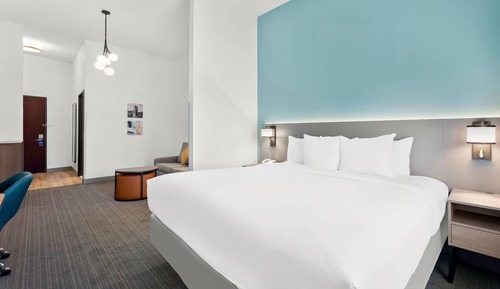 Suite, 1 King Bed, Accessible, Non Smoking (Roll In Shower)