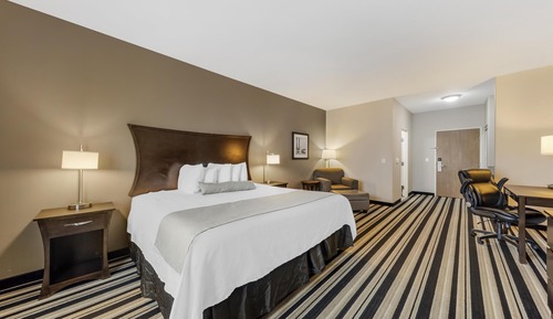 Standard Room, 1 King Bed, Non Smoking, Refrigerator & Microwave