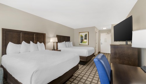 Standard Room, 2 Queen Beds, Non Smoking, Refrigerator & Microwave