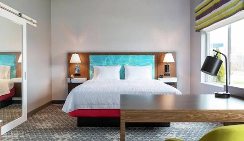 Room, 1 King Bed with Sofa bed, Accessible, Refrigerator & Microwave (Hearing)