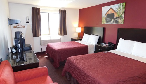 Standard Double Room, 2 Double Beds, Refrigerator & Microwave