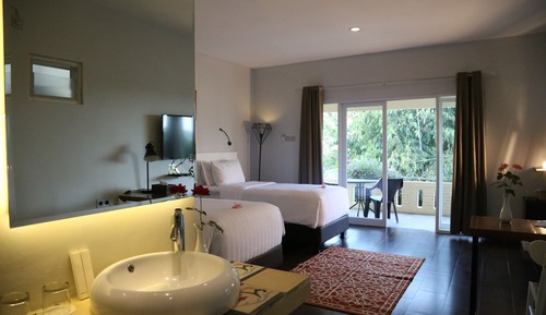 Deluxe Twin Room, 2 Twin Beds, Garden View, Ground Floor