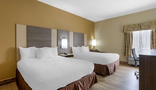 Standard Room, 2 Queen Beds, Non Smoking, Refrigerator & Microwave