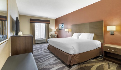 Standard Room, 1 King Bed, Non Smoking, Refrigerator & Microwave