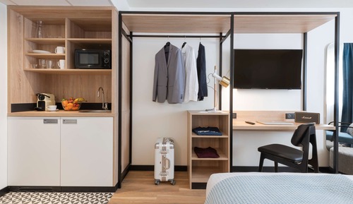 Standard Room, 2 Twin Beds, Bathtub (Kitchenette)