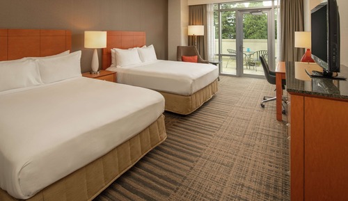 Room, 2 Double Beds, Accessible, Patio (Mobility & Hearing, Roll-in Shower)