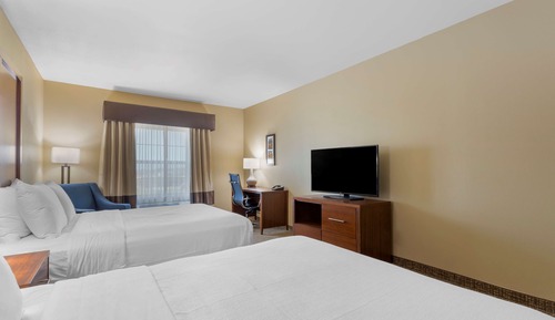 Standard Room, 2 Queen Beds, Non Smoking, Refrigerator & Microwave