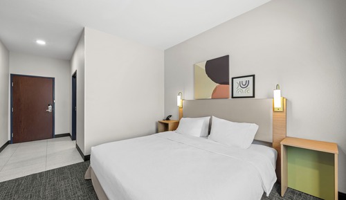 Suite, 1 King Bed, Accessible (Mobility & Hearing, Roll-In Shower)