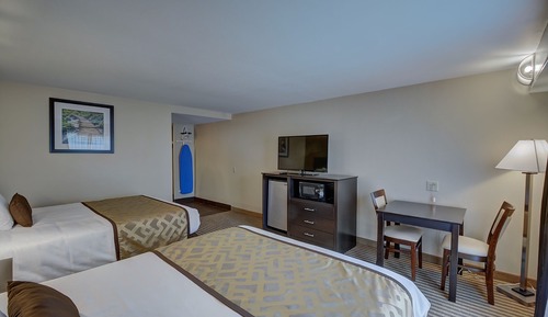 Standard Room, 2 Queen Beds, Refrigerator & Microwave