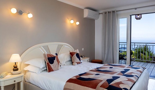 Standard Double Room, 1 Queen Bed, Terrace, Sea View