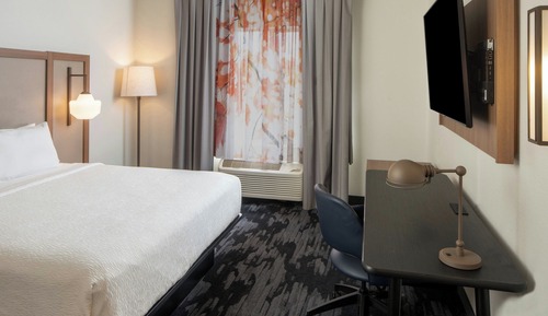 Room, 1 King Bed, Roll-in Shower