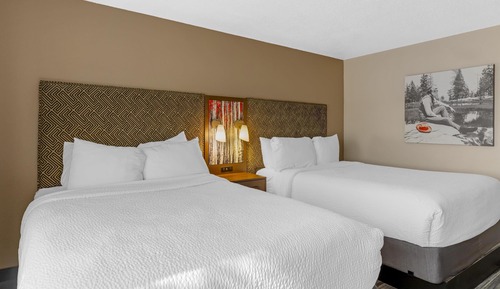 Standard Room, 2 Queen Beds, Non Smoking, Refrigerator & Microwave