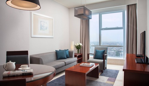 Executive Suite, 2 Bedrooms, Smoking, City View