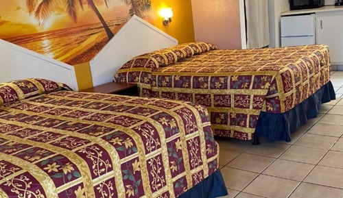 Standard Room, 2 Double Beds, Refrigerator & Microwave