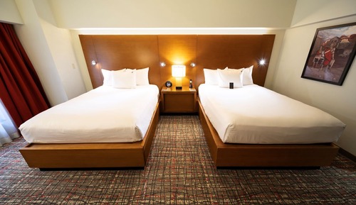 Standard Room, 2 Queen Beds, Bathtub Grab Bars, Tower (Cherokee)