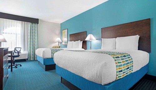 Standard Room, 2 Queen Beds, Non Smoking, Refrigerator & Microwave