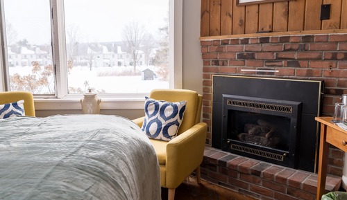 Comfort Double Room, Fireplace, Mountain View (Mt Clark)