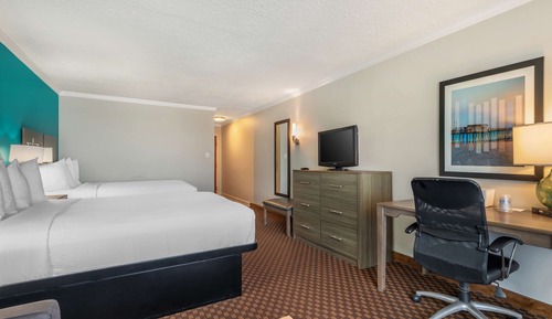 Standard Room, 2 Queen Beds, Non Smoking, Refrigerator & Microwave (Third bed is a Sofabed)