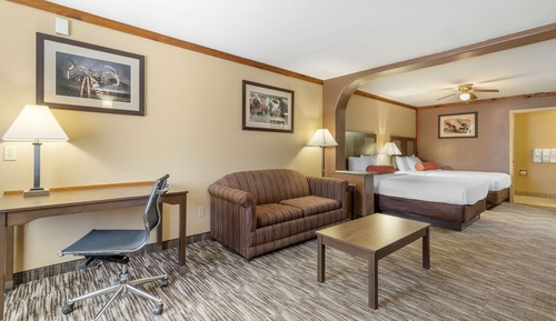 Standard Room, 2 Double Beds, Non Smoking (with Single Sofabed;Larger Room)