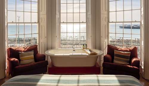 Luxury Double Room, 1 King Bed, Bathtub, Sea View