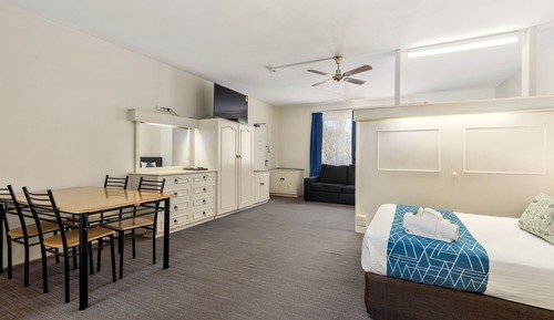 Superior Family Room with Kitchen