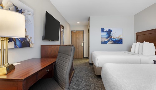 Standard Room, 2 Queen Beds, Non Smoking, Refrigerator & Microwave