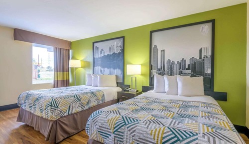 Deluxe Room, 2 Queen Beds, Non Smoking, Refrigerator & Microwave