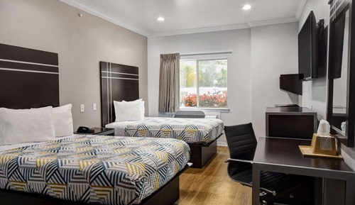Standard Room, 2 Double Beds, Smoking, Refrigerator & Microwave