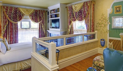 Standard Room, Multiple Beds, Fireplace (Library)