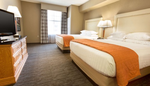 Suite, 2 Queen Beds, Accessible (Sofa Sleeper, Roll-in Shower, 2 Rooms)