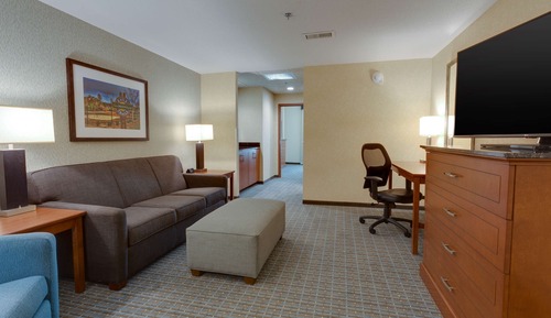 Suite, 2 Queen Beds, Hearing Accessible (Sofa Sleeper, 2 Rooms)