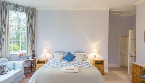 Double Room, Ensuite, Garden View (blue room)