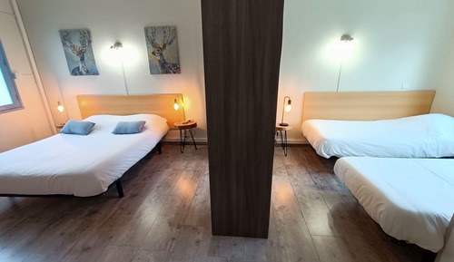 Family Quadruple Room, Multiple Beds, Partial Sea View