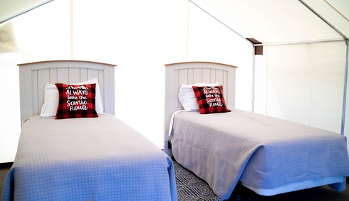 Tent, 2 Twin Beds, Valley View
