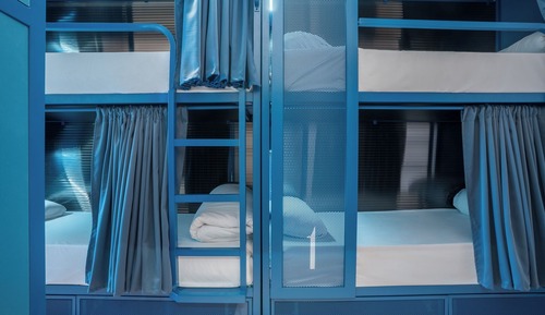 Private Room in 10 Beds Mixed Room with Shared Bathroom