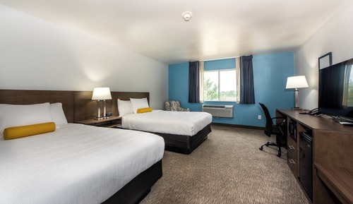 Room, 2 Queen Beds, Pet Friendly, Roll-in Shower