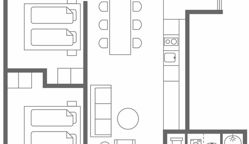 Family Two-Bed Hotel Suite 70 m2