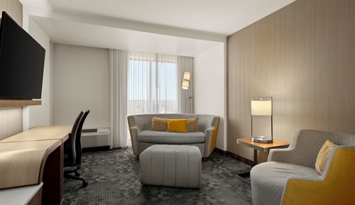 Suite, 1 King Bed with Sofa bed (Living Room)