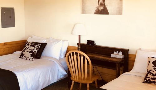 Comfort Cabin, 2 Queen Beds, Courtyard Area