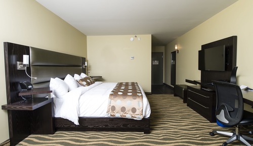 Terra room with 1 king bed parking view