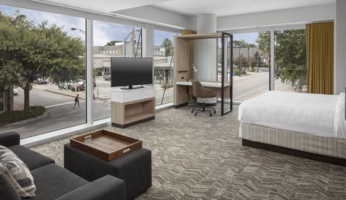 Suite, 1 King Bed with Sofa bed, Corner (Hearing Accessible)