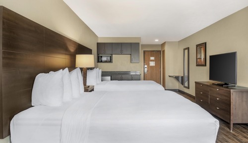 Standard Room, 2 Queen Beds, Non Smoking, Refrigerator & Microwave