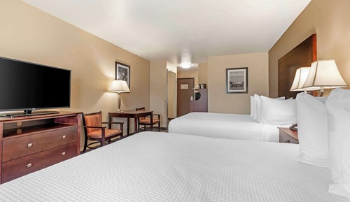 Standard Room, 2 Queen Beds, Non Smoking, Refrigerator & Microwave