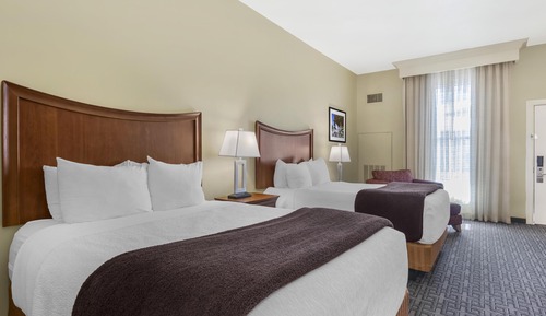 Standard Room, 2 Queen Beds, Non Smoking, Refrigerator & Microwave